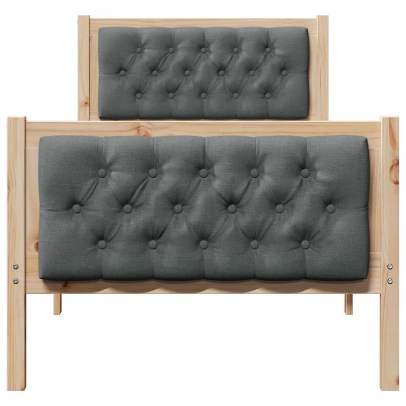 Casa si Gradina - Mobilier - Paturi si accesorii - Paturi - Cadru de pat Gri inchis 80 x 200 cm Lemn de pin masiv - Infinity.ro