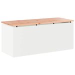 Casa si Gradina - Gradina si terasa - Mobilier exterior - Bancute de gradina - Banca de gradina Alb 100 x 40 x 43 cm Otel - Infinity.ro