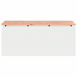 Casa si Gradina - Gradina si terasa - Mobilier exterior - Bancute de gradina - Banca de gradina Alb 100 x 40 x 43 cm Otel - Infinity.ro