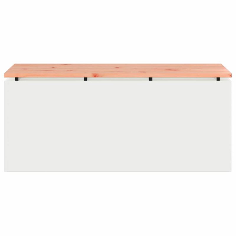 Casa si Gradina - Gradina si terasa - Mobilier exterior - Bancute de gradina - Banca de gradina Alb 100 x 40 x 43 cm Otel - Infinity.ro