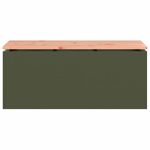 Casa si Gradina - Gradina si terasa - Mobilier exterior - Bancute de gradina - Banca de gradina Olivengrønn 100 x 40 x 43 cm Otel - Infinity.ro