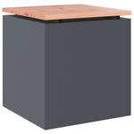 Casa si Gradina - Gradina si terasa - Mobilier exterior - Bancute de gradina - Banca de gradina Antracit 40 x 40 x 43 cm Otel - Infinity.ro