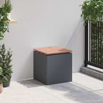 Casa si Gradina - Gradina si terasa - Mobilier exterior - Bancute de gradina - Banca de gradina Antracit 40 x 40 x 43 cm Otel - Infinity.ro