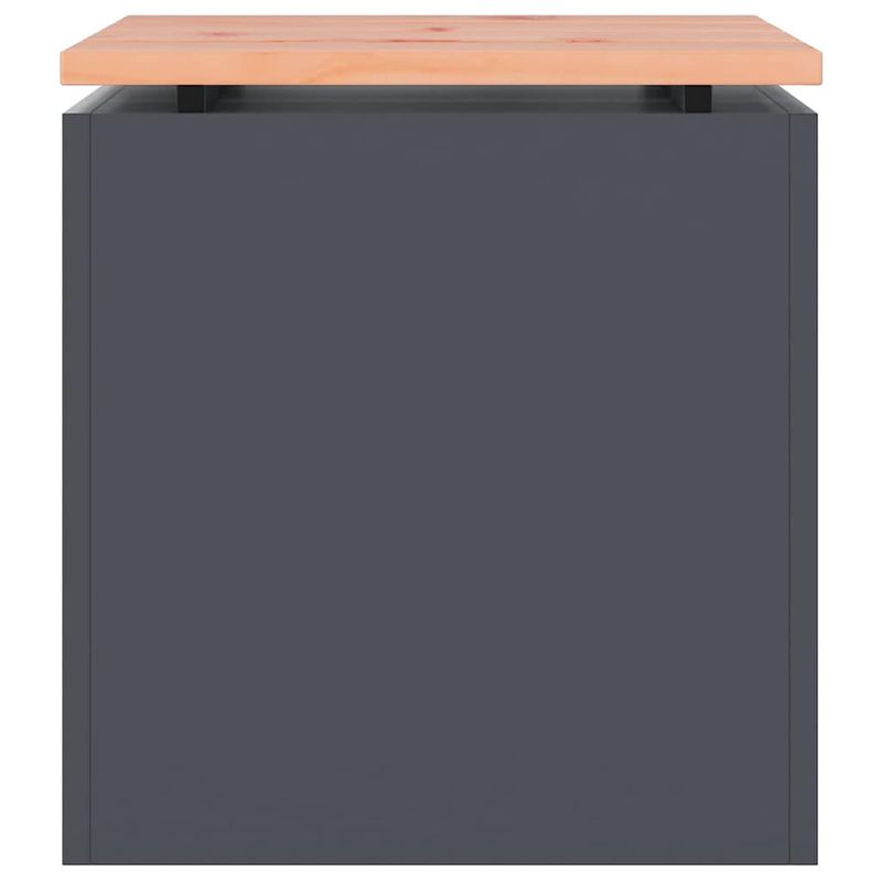 Casa si Gradina - Gradina si terasa - Mobilier exterior - Bancute de gradina - Banca de gradina Antracit 40 x 40 x 43 cm Otel - Infinity.ro