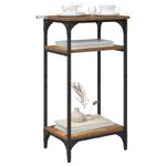 Casa si Gradina - Mobilier - Mese si birouri - Mese living - Masa laterala cu raft Lemn vechi 40 x 30 x 75 cm Lemn compozit - Infinity.ro