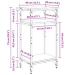 Casa si Gradina - Mobilier - Mese si birouri - Mese living - Masa laterala cu raft Lemn vechi 40 x 30 x 75 cm Lemn compozit - Infinity.ro