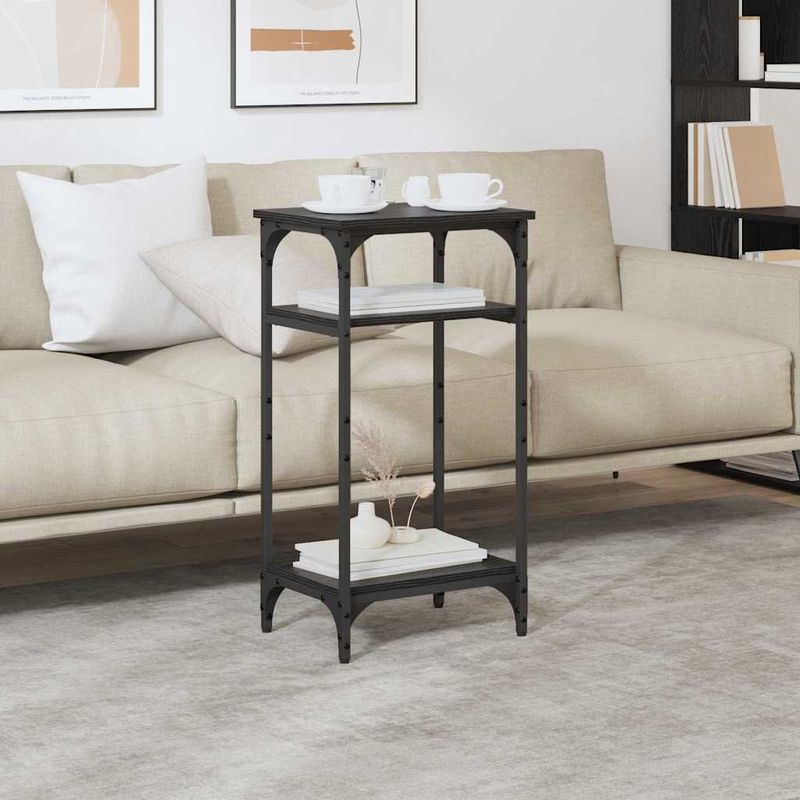 Casa si Gradina - Mobilier - Mese si birouri - Mese living - Masa laterala Manual Stejar negru 40 x 30 x 75 cm Lemn compozit - Infinity.ro