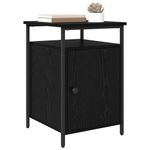 Casa si Gradina - Mobilier - Comode si corpuri - Noptiere - Noptiera Stejar negru 40 x 42 x 60cm Lemn compozit - Infinity.ro