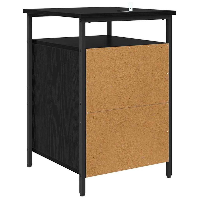 Casa si Gradina - Mobilier - Comode si corpuri - Noptiere - Noptiera Stejar negru 40 x 42 x 60cm Lemn compozit - Infinity.ro