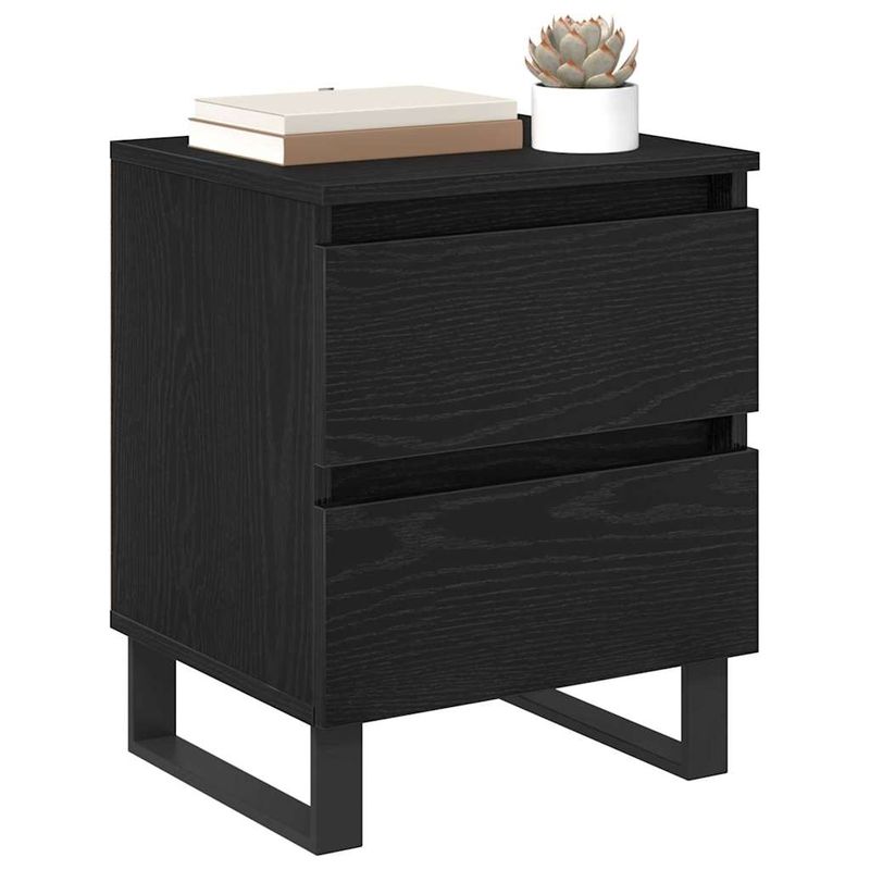 Casa si Gradina - Mobilier - Comode si corpuri - Noptiere - Noptiera cu sertar 2 pcs Stejar negru 40 x 35 x 50 cm - Infinity.ro