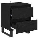 Casa si Gradina - Mobilier - Comode si corpuri - Noptiere - Noptiera cu sertar 2 pcs Stejar negru 40 x 35 x 50 cm - Infinity.ro