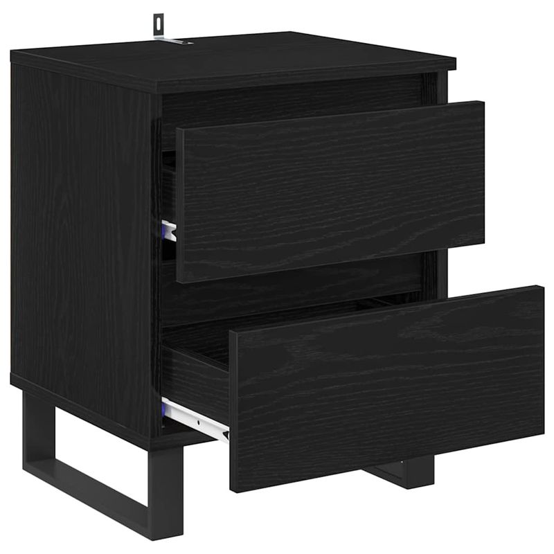 Casa si Gradina - Mobilier - Comode si corpuri - Noptiere - Noptiera cu sertar 2 pcs Stejar negru 40 x 35 x 50 cm - Infinity.ro