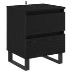 Casa si Gradina - Mobilier - Comode si corpuri - Noptiere - Noptiera cu sertar 2 pcs Stejar negru 40 x 35 x 50 cm - Infinity.ro