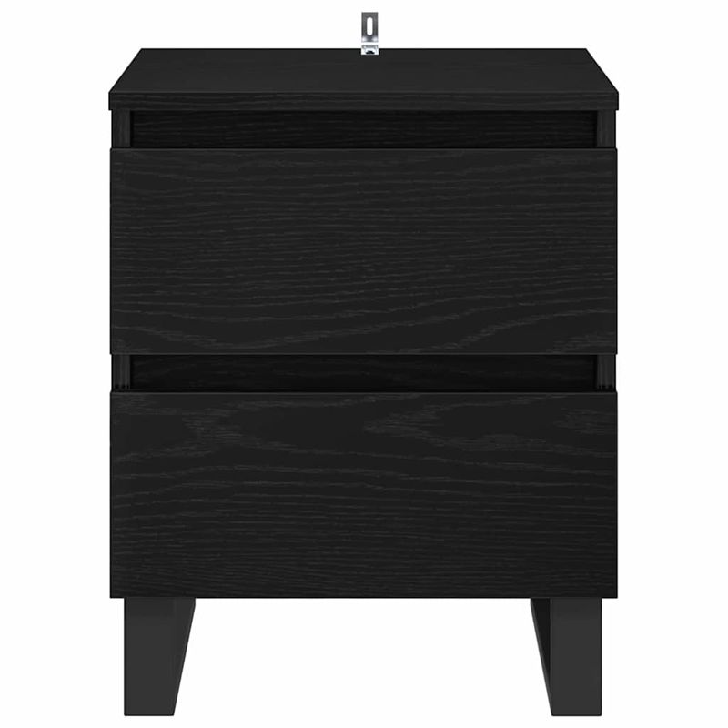Casa si Gradina - Mobilier - Comode si corpuri - Noptiere - Noptiera cu sertar 2 pcs Stejar negru 40 x 35 x 50 cm - Infinity.ro