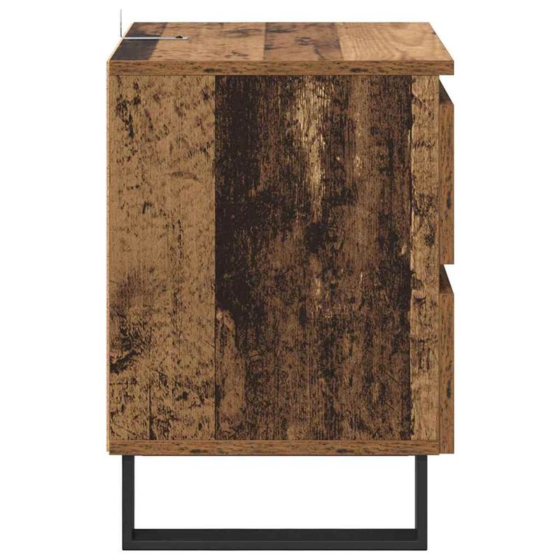 Casa si Gradina - Mobilier - Comode si corpuri - Noptiere - Noptiera Lemn vechi 40 x 35 x 50 cm Lemn compozit - Infinity.ro