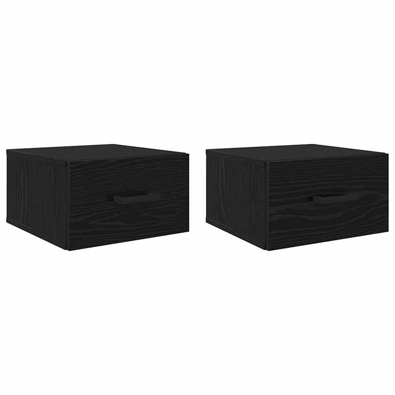 Casa si Gradina - Mobilier - Comode si corpuri - Noptiere - Noptiera cu sertar 2 pcs Stejar negru 35 x 35 x 20 cm - Infinity.ro