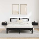 Casa si Gradina - Mobilier - Comode si corpuri - Noptiere - Noptiera cu sertar 2 pcs Stejar negru 35 x 35 x 20 cm - Infinity.ro