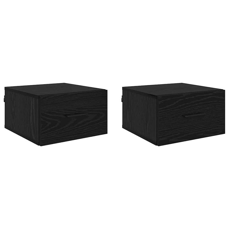Casa si Gradina - Mobilier - Comode si corpuri - Noptiere - Noptiera cu sertar 2 pcs Stejar negru 35 x 35 x 20 cm - Infinity.ro