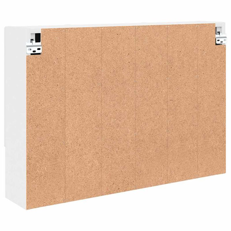 Casa si Gradina - Mobilier - Mobilier baie - Corpuri baie - Dulap cu oglinda pentru baie Alb 80 x 17 x 55 cm Lemn compozit - Infinity.ro
