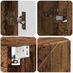 Casa si Gradina - Mobilier - Mobilier baie - Corpuri baie - Dulap cu oglinda pentru baie cu usa Lemn vechi 80 x 17 x 55 cm - Infinity.ro