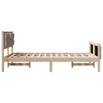 Casa si Gradina - Mobilier - Paturi si accesorii - Paturi - Cadru de pat Gri taupe 120 x 200 cm Lemn de pin masiv - Infinity.ro