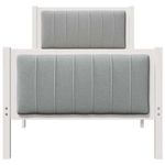 Casa si Gradina - Mobilier - Paturi si accesorii - Paturi - Cadru de pat Alb si gri deschis 75 x 190 cm Lemn masiv de pin - Infinity.ro