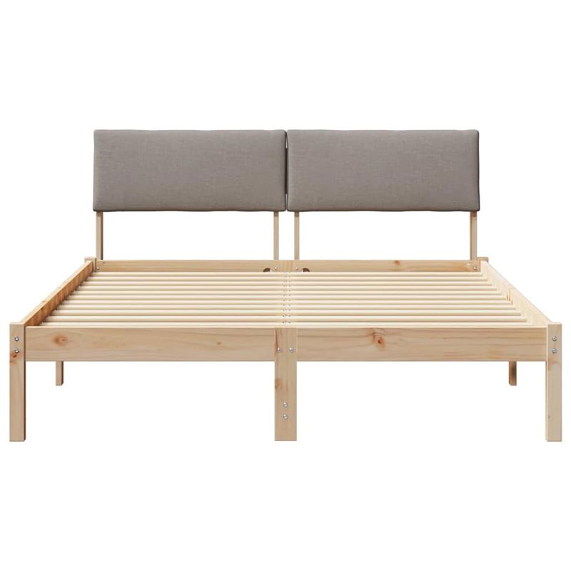 Casa si Gradina - Mobilier - Paturi si accesorii - Paturi - Cadru de pat Maroniu si taupe 150 x 200 cm Lemn masiv de pin - Infinity.ro