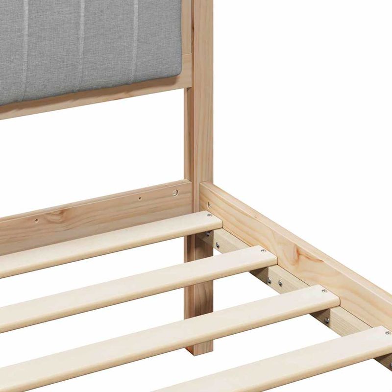 Casa si Gradina - Mobilier - Paturi si accesorii - Paturi - Cadru de pat Maro si gri deschis 90 x 190 cm Lemn masiv de pin - Infinity.ro