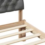 Casa si Gradina - Mobilier - Paturi si accesorii - Paturi - Cadru de pat maro si gri inchis 160 x 200 cm Lemn masiv de pin - Infinity.ro