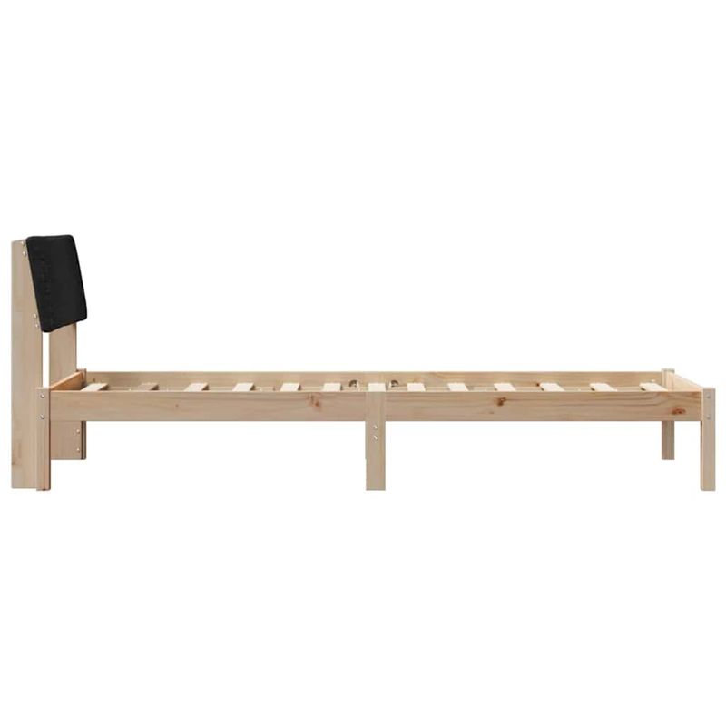 Casa si Gradina - Mobilier - Paturi si accesorii - Paturi - Cadru de pat Maro si negru 75 x 190 cm Lemn masiv de pin - Infinity.ro
