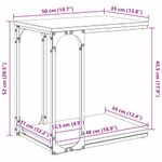 Casa si Gradina - Mobilier - Mese si birouri - Mese living - Masa laterala cu raft Lemn vechi 50 x 35 x 52 cm Lemn compozit - Infinity.ro