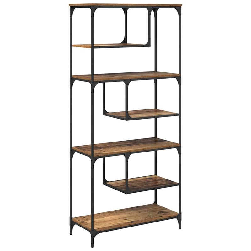Casa si Gradina - Mobilier - Biblioteci si rafturi - Biblioteci - Biblioteca Lemn vechi 81 x 36 x 176 cm Lemn compozit - Infinity.ro