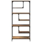 Casa si Gradina - Mobilier - Biblioteci si rafturi - Biblioteci - Biblioteca Lemn vechi 81 x 36 x 176 cm Lemn compozit - Infinity.ro