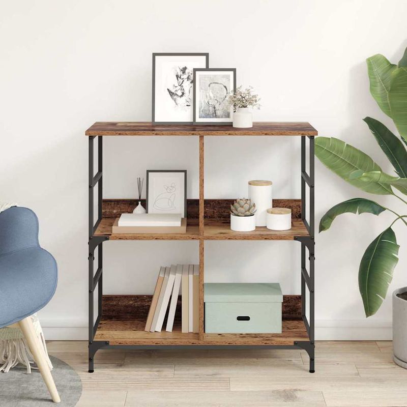 Casa si Gradina - Mobilier - Biblioteci si rafturi - Biblioteci - Raft pentru carti Lemn vechi 78.5 x 33 x 82 cm Lemn compozit - Infinity.ro