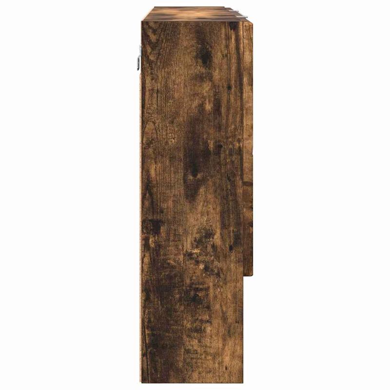 Casa si Gradina - Mobilier - Mobilier baie - Corpuri baie - Dulap cu oglinda pentru baie Stejar afumat 80 x 17 x 55 cm - Infinity.ro