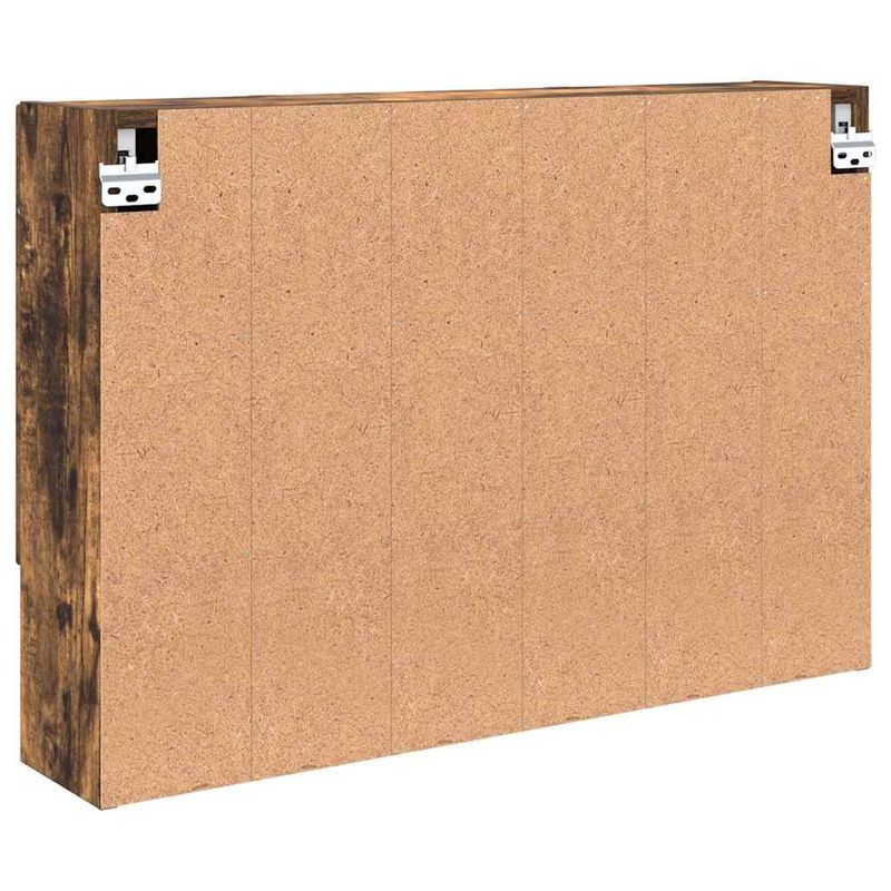 Casa si Gradina - Mobilier - Mobilier baie - Corpuri baie - Dulap cu oglinda pentru baie Stejar afumat 80 x 17 x 55 cm - Infinity.ro