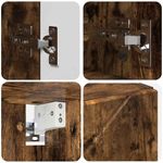 Casa si Gradina - Mobilier - Mobilier baie - Corpuri baie - Dulap cu oglinda pentru baie Stejar afumat 80 x 17 x 55 cm - Infinity.ro