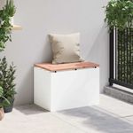 Casa si Gradina - Gradina si terasa - Mobilier exterior - Bancute de gradina - Banca de gradina Alb 60 x 40 x 43 cm Otel - Infinity.ro