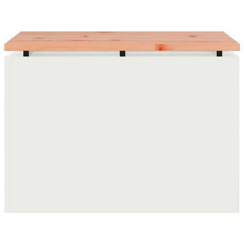 Casa si Gradina - Gradina si terasa - Mobilier exterior - Bancute de gradina - Banca de gradina Alb 60 x 40 x 43 cm Otel - Infinity.ro