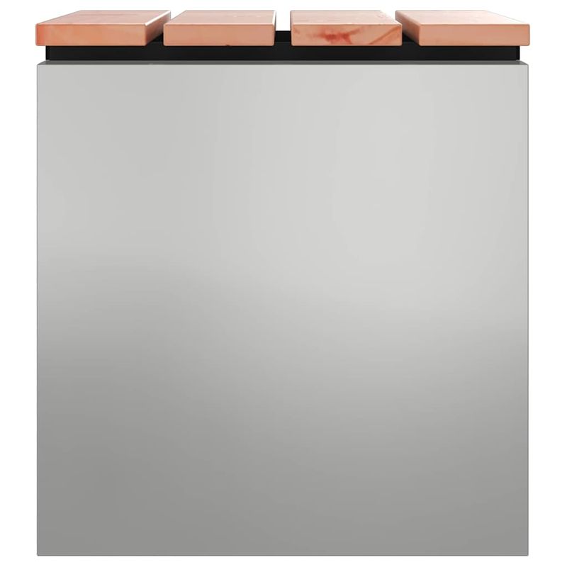 Casa si Gradina - Gradina si terasa - Mobilier exterior - Bancute de gradina - Banca de gradina Argintiu 40 x 40 x 43 cm Otel galvanizat - Infinity.ro