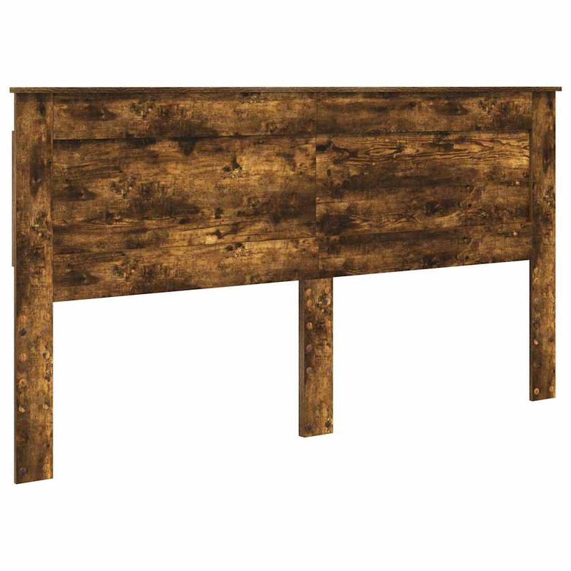Casa si Gradina - Mobilier - Paturi si accesorii - Accesorii paturi - Tablie de pat cu aripioare, maro, 93x23x118/128 cm, piele eco - Infinity.ro