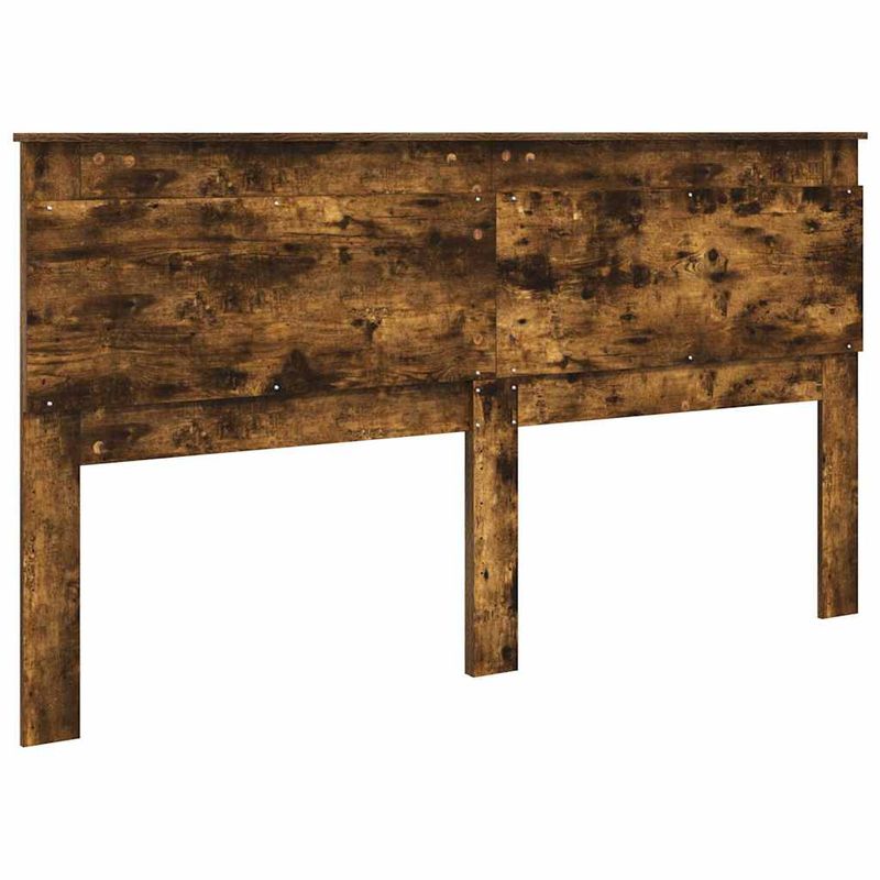 Casa si Gradina - Mobilier - Paturi si accesorii - Accesorii paturi - Tablie de pat cu aripioare, maro, 93x23x118/128 cm, piele eco - Infinity.ro