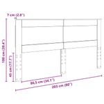 Casa si Gradina - Mobilier - Paturi si accesorii - Accesorii paturi - Tablie de pat cu aripioare, maro, 93x23x118/128 cm, piele eco - Infinity.ro