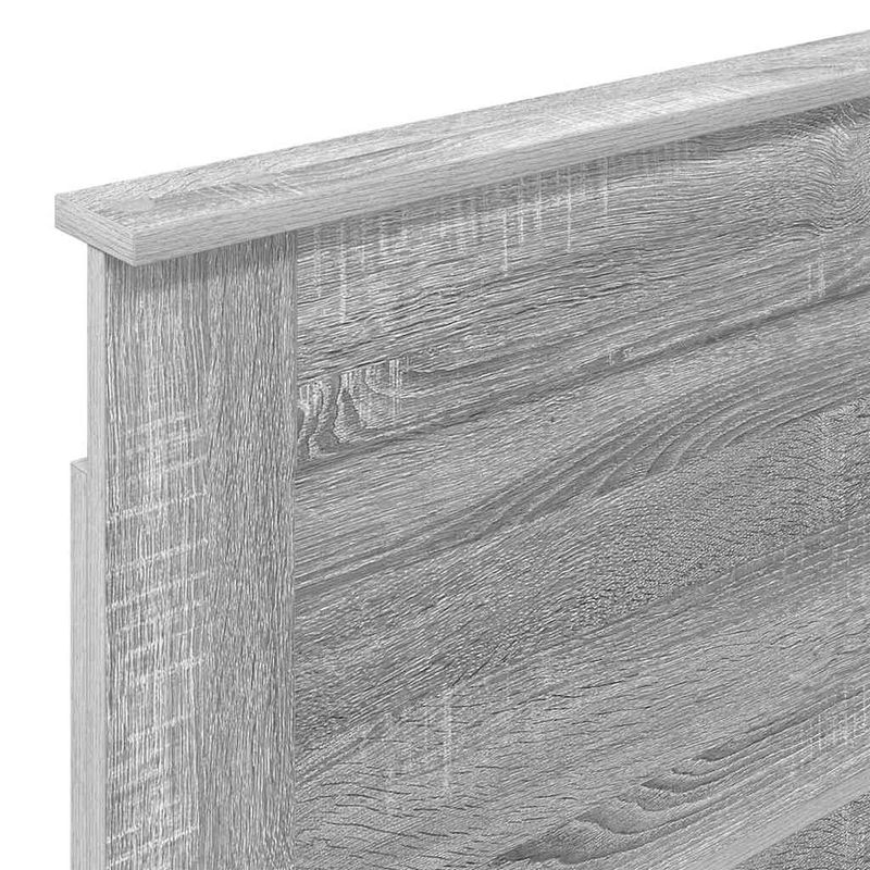 Casa si Gradina - Mobilier - Paturi si accesorii - Accesorii paturi - Tablie de pat cu aripioare gri deschis 183x16x78/88 cm textil - Infinity.ro