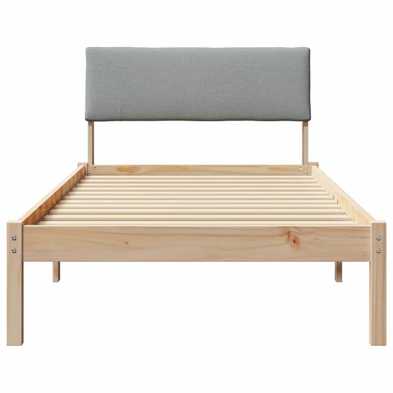 Casa si Gradina - Mobilier - Paturi si accesorii - Paturi - Cadru de pat Maro si gri deschis 90 x 200 cm Lemn masiv de pin - Infinity.ro