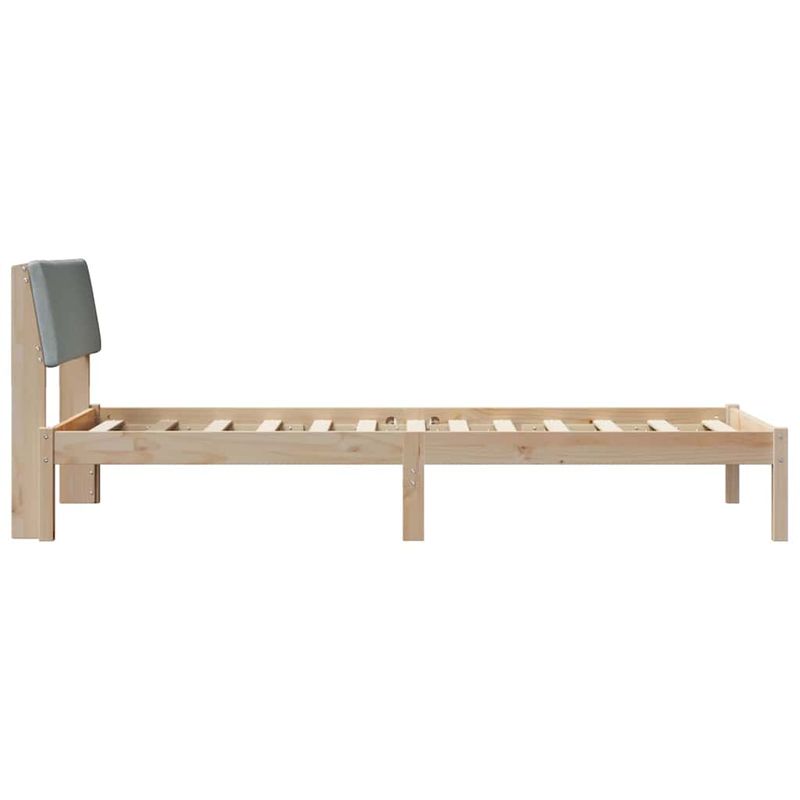 Casa si Gradina - Mobilier - Paturi si accesorii - Paturi - Cadru de pat Maro si gri deschis 90 x 200 cm Lemn masiv de pin - Infinity.ro
