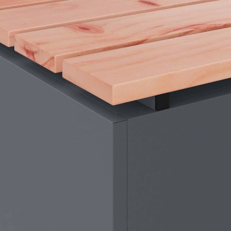 Casa si Gradina - Gradina si terasa - Mobilier exterior - Bancute de gradina - Banca de gradina Antracit 100 x 40 x 43 cm Otel - Infinity.ro