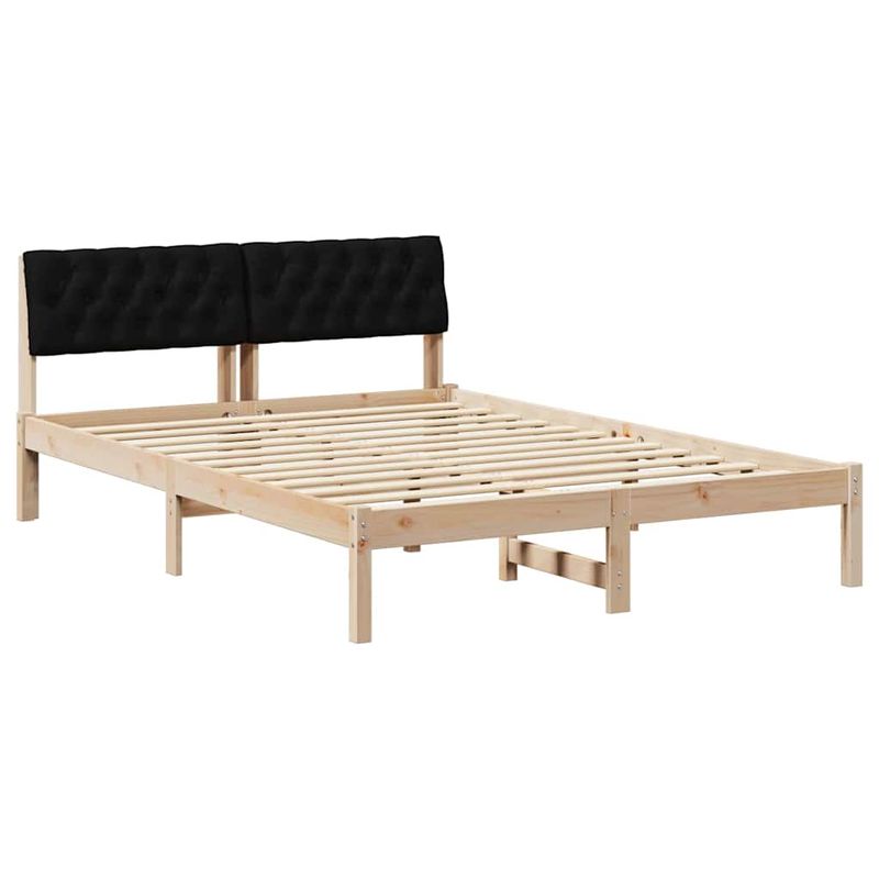 Casa si Gradina - Mobilier - Paturi si accesorii - Paturi - Cadru de pat Maro si negru 150 x 200 cm Lemn masiv de pin - Infinity.ro