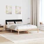 Casa si Gradina - Mobilier - Paturi si accesorii - Paturi - Cadru de pat Maro si negru 150 x 200 cm Lemn masiv de pin - Infinity.ro