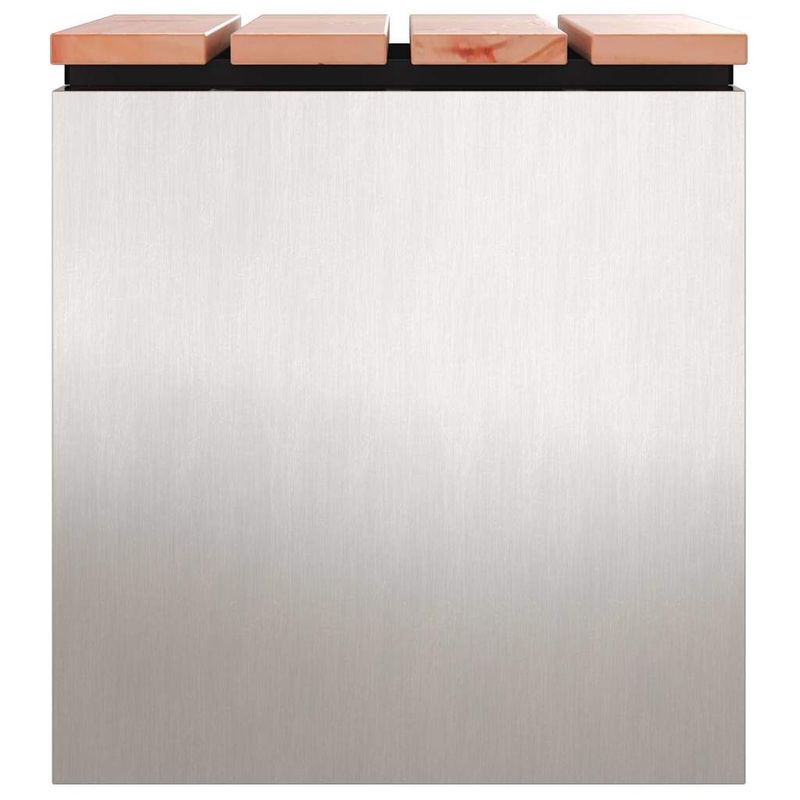 Casa si Gradina - Gradina si terasa - Mobilier exterior - Bancute de gradina - Banca de gradina Argintiu 40 x 40 x 43 cm Otel inoxidabil - Infinity.ro